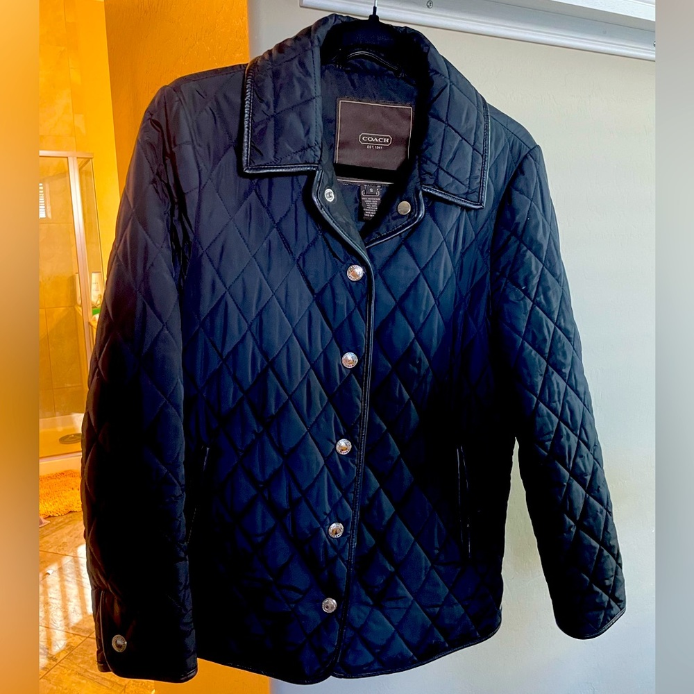 Coach quilted jacket